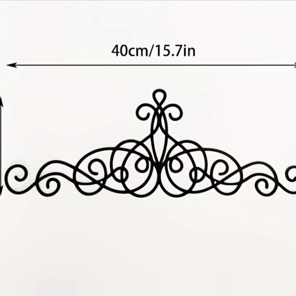 Elegant Black Metal Wall Decor - Picture 10 of 10